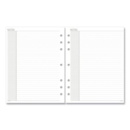 At-A-Glance Lined Notes Pages, 8.5 x 5.5, White, 30/Pack 011200